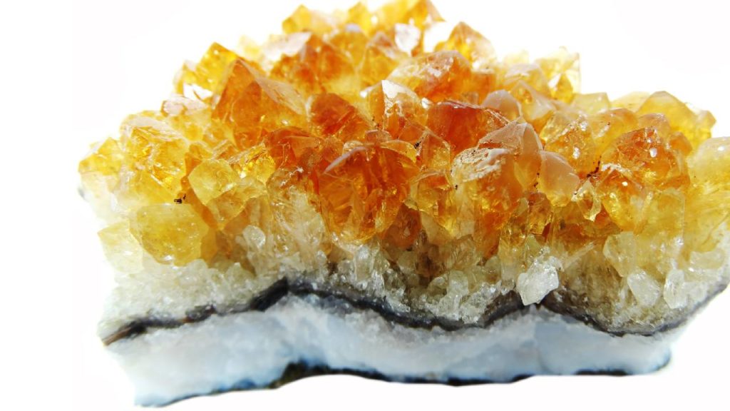 Rough citrine crystal
