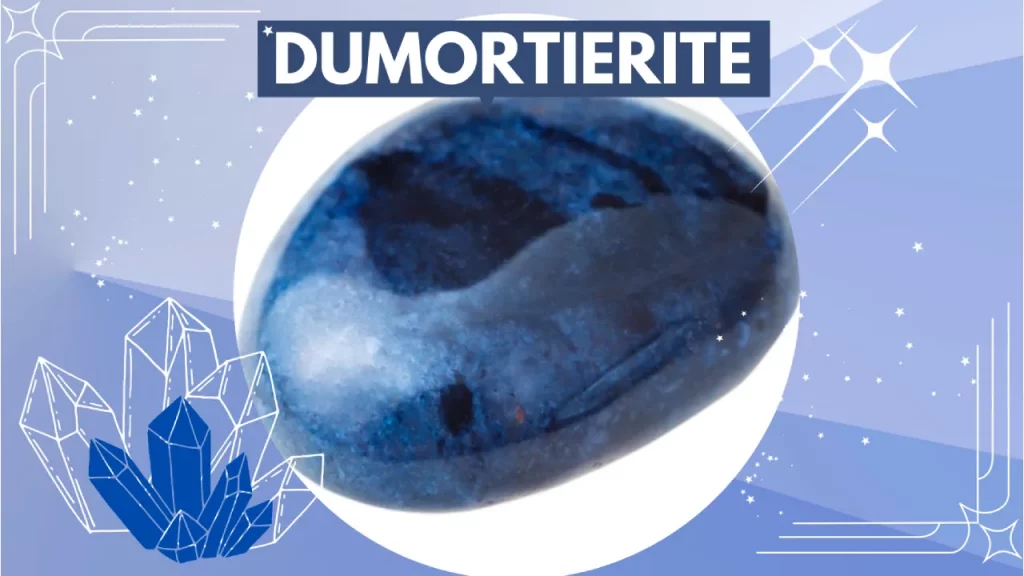 Polished dumortierite stone