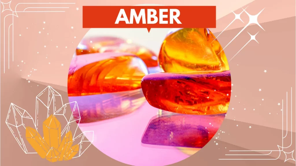 Polished amber pieces