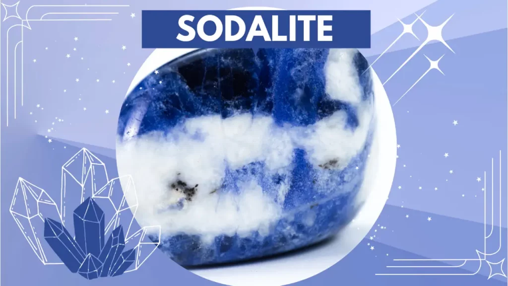 Polished sodalite stone