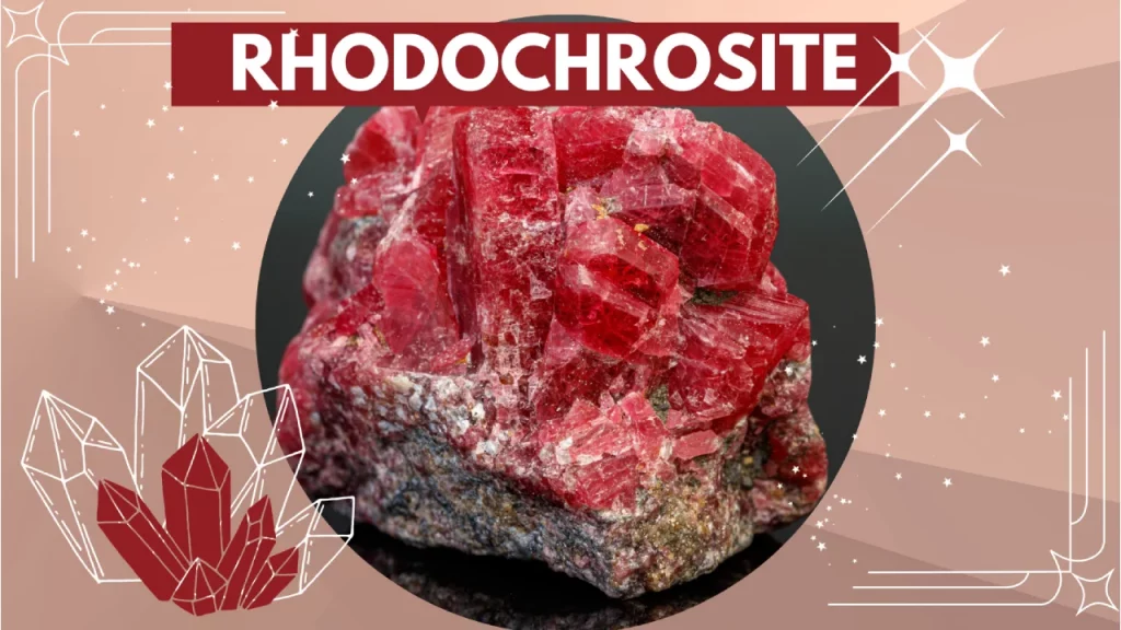 Rough rhodochrosite stone