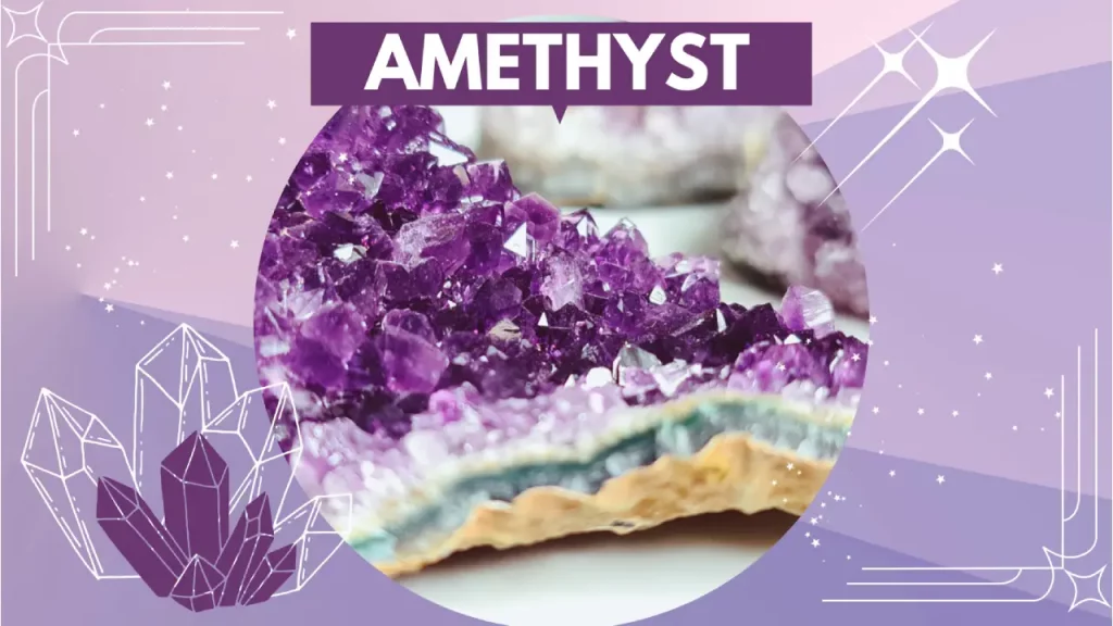 Rough amethyst crystal sample