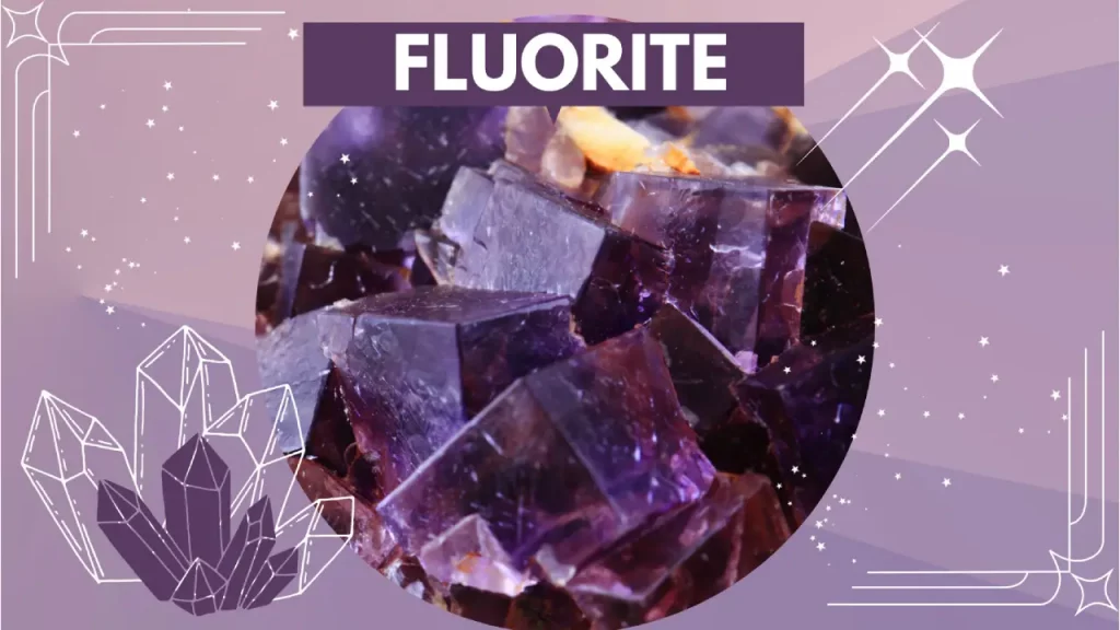 Rough fluorite crystals