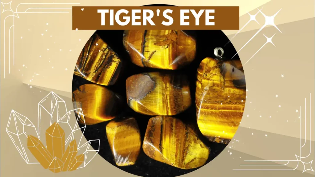 Tiger eye crystals