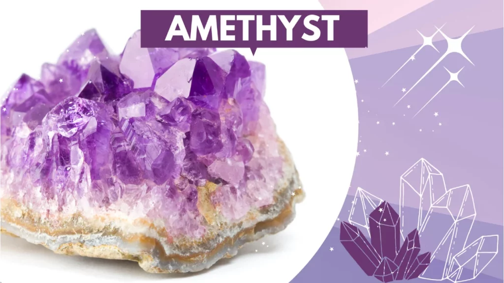 Amethyst healing stone for emotional exhaustion